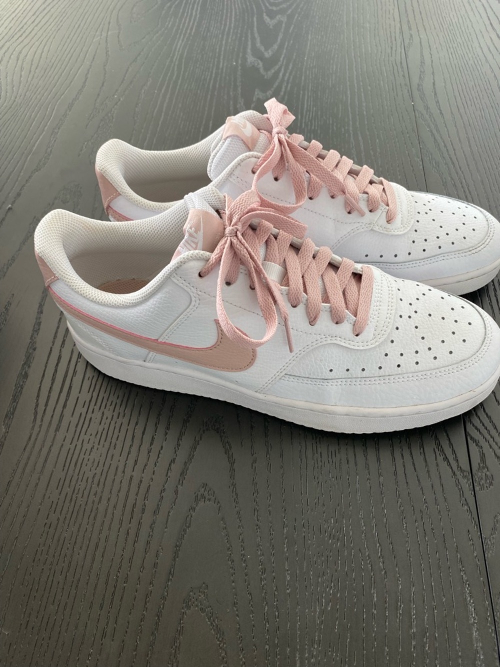 Nike Women’s Court Vision Low in White and Pink